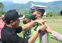 Bupati SSM Pimpinan Apel Gelar Pasukan Operasi Lilin Samrat 2022, Begini Penyampainya Bupati Sam Sachrul Mamonto