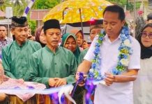 Janji Politik 2020, Bupati SSM Resmikan Jalan Desa Tangaton