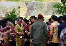 Bupati SSM Hadiri Kunjungan Presiden Jokowi