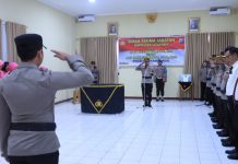 Kapolres AKBP Dasveri Abdi Pimpin Sertijab