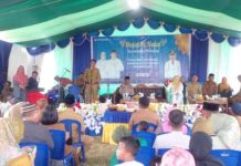 Bupati SSM Hadiri Lebaran Ketupat dan Halal Bihalal Kecamatan Modayag Bupati Sam Sachrul Mamonto