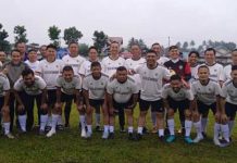 Pertandingan Persahabatan Pemkot Kotamobagu dan Pemkab Bone Bolango Berakhir Imbang