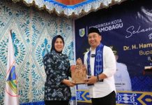 Wali Kota Tatong Bara Sambut Kunjungan Bupati Bone Bolango