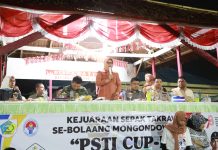 Wali Kota Tatong Bara Menutup Sepak Takraw PSTI Cup II