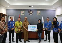 Pj Walikota Asripan Nani Menyerah Santunan BPJS Ketenagakerjaan