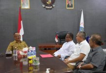 Pj Walikota Asripan Nani Terima Kunjungan Rombongan Pastor Oktorius