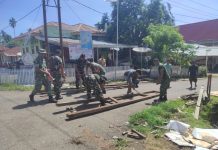 Dodap Dijadikan Kampung Pancasila, Koramil Kotabunan bersama Warga Gelar Kerja Bakti Kampung Pancasila