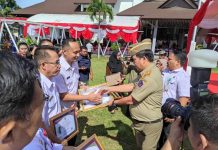 Apel Bulan K3, Kotamobagu Raih Penghargaan SMK3 Award Sekda Kotamobagu Sofyan Mokoginta