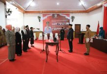 Perdana, Pj Walikota Lantik 5 Pejabat