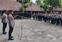 Siaga, Polres-Brimob Apel Kesiapan Pasukan