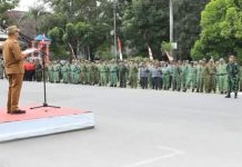 Gelar Pasukan Pengamanan TPS, Pj Walikota Ajak Sukseskan Pemilu 2024 Apel Gelar Pasukan Pengamanan TPS
