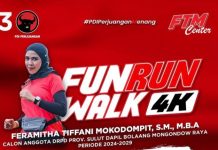 Fun Run Walk 4K, Feramitha Dapat Dukungan Pemuda