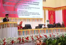 HUT Bolmong, Asripan Nani Bacakan Sambutan Gubernur OD