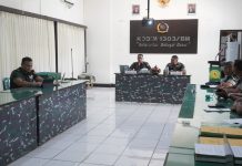 Kodim 1303/Bolmong Terima Kunjungan Wasgiat Tim Sopsad