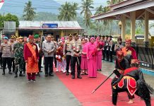 Pj Bupati Limi Mokodompit Sambut Kunjungan Kapolda Irjen Pol Yudhiawan