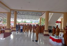 Pimpin Apel Kerja, Begini Pesan Pj Bupati Bolmong Apel kerja perdana