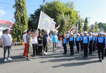 Pj Walikota Asripan Nani Lepas Peserta Gerak Jalan