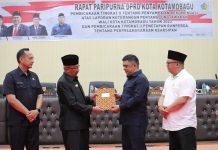 Pj Wali Kota Asripan Nani Hadiri Rapat Paripurna di DPRD Kotamobagu