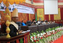 Pj Wali Kota Asripan Nani Hadiri Paripurna HUT Kotamobagu