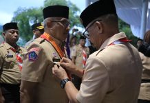 Dilantik Pengurus Kwarda Pramuka Sulut, Begini Penyampaian Asripan