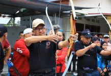 Pj Wali Kota Membuka Lomba Panahan