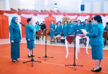 Drg Firlia Mokoginta-Mokoagow Dilantik Ketua TP-PKK Bolmong