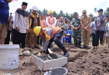 Kapolres AKBP Irwanto Hadiri Peletakkan Batu Pembangunan Gedung UDK