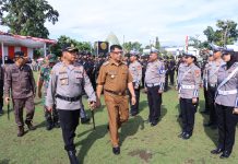 Polres Kotamobagu Gelar Apel Gelar Pasukan Operasi Mantap Praja Samrat