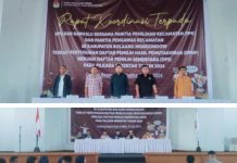 KPU Bolmong dan Bawaslu Rakor Terpadu Penyusunan DPHP menjadi DPS