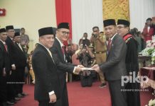 Pj Bupati dr Jusnan Hadiri Pengambilan Sumpah Janji Anggota DPRD, Ini Nama-namanya