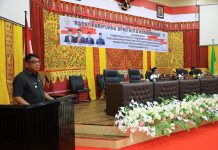 Pj Wali Kota Abdullah Mokoginta Hadiri Paripurna di DPRD Kotamobagu