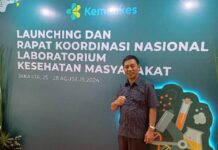 Terlindungi: Kadis Kesehatan Ikuti Launching dan Rakor Nasional Labkesmas di Jakarta