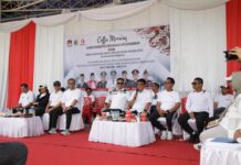 Pj Walikota Hadiri Coffee Morning Pemilukada Kotamobagu 2024