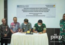 Penandatanganan Perjanjian Kerjasama tentang Pembagunan Rumah Baru Layak Huni untuk Kemiskinan Ekstrim