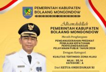 ORI Keluarkan Hasil Penilaian Pelayanan Publik, Bolmong Tertinggi se – Sulut