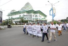 Pemilikada Damai 2024, Pj Wali Kota Hadiri Jalan Sehat Kerukunan