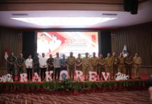 Pj Wali Kota Abdullah Mokoginta Hadiri Rakorev RKPD se- Sulut