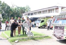 Dandim Bolmong Hadiri Distribusi Logistik Pilkada Sulut dan Kotamobagu 2024