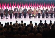 Dibuka Presiden Prabowo Subianto, Pj Bupati dr Jusnan Hadiri Rakornas di SICC
