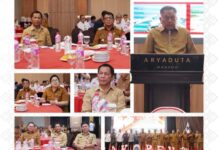 Pj Bupati dr. Jusnan Hadiri Rakorev RKPD Kabupaten/Kota se- Sulut
