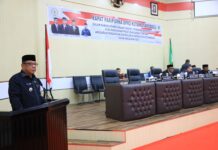Pj Wali Kota Hadiri Paripurna APBD 2025
