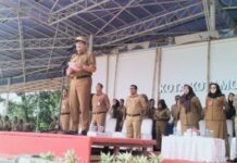 Pj Wali Kota Pimpin Apel Kerja Perdana