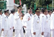 Momen Pelantikan Bupati Bolsel Iskandar dan Wabup Deddy oleh Presiden Prabowo Subianto