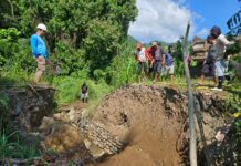 Sulhan Manggabarani Pimpinan Perbaikan Irigasi di Kecamatan Sangtombolang