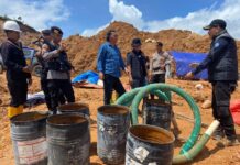 Gakkum Kehutanan Sita dan Sidik Tambang Liar di Kilo 12 Bolsel